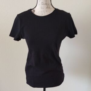 Calvin Klein Black Fitted Short Sleeve Tee